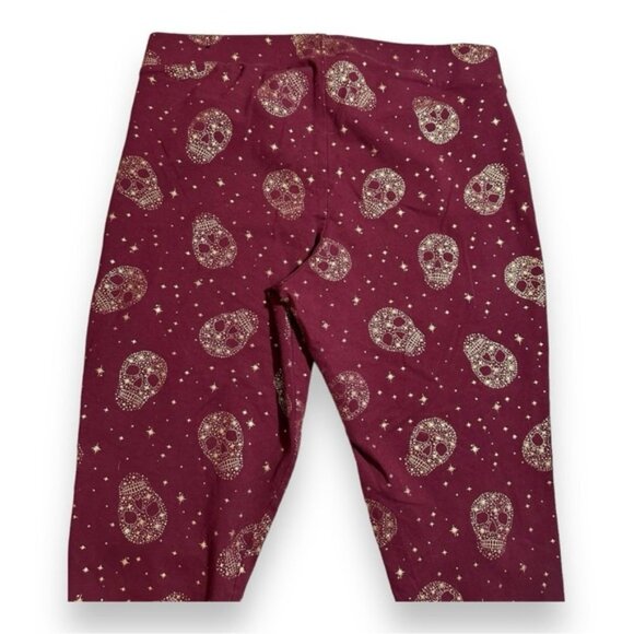Women’s torrid 3 Red Gold Skull Premium Crop Legging 3XL XXXL 22 24 - Picture 11 of 14